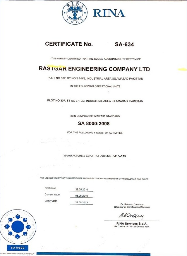 RINA SA 8000