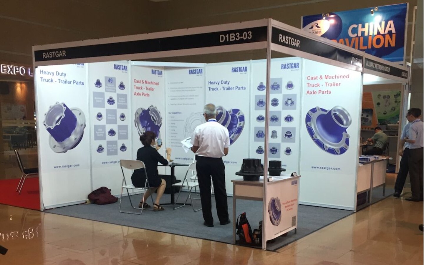 Rastgar Engineering stand in the exhibition hall at Automechanika Jakarta 2016