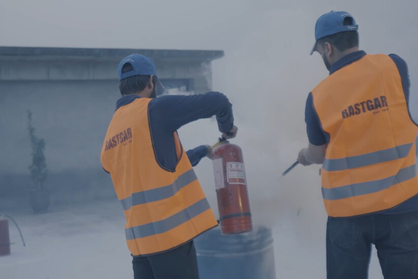 Fire safety training at Rastgar